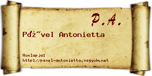 Pável Antonietta névjegykártya